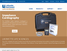 Tablet Screenshot of lafayettelifesciences.com